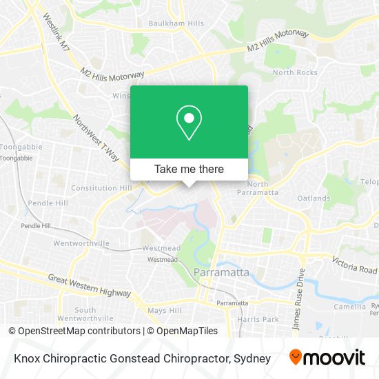 Knox Chiropractic Gonstead Chiropractor map