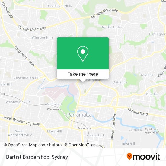 Bartist Barbershop map