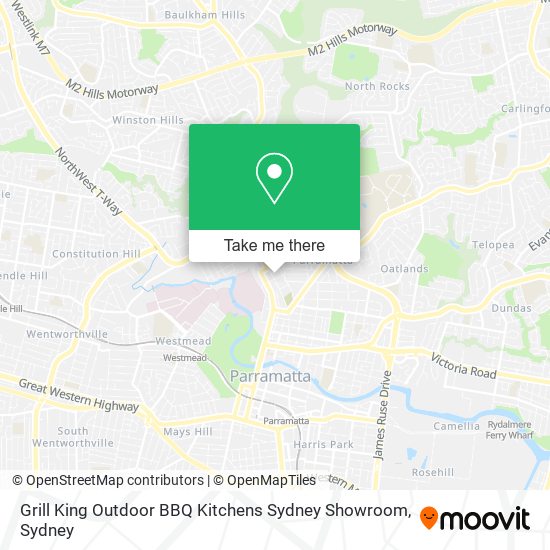 Grill King Outdoor BBQ Kitchens Sydney Showroom map