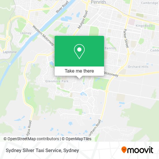Mapa Sydney Silver Taxi Service