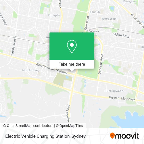 Electric Vehicle Charging Station map