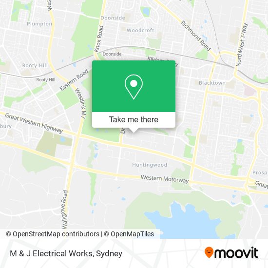 M & J Electrical Works map