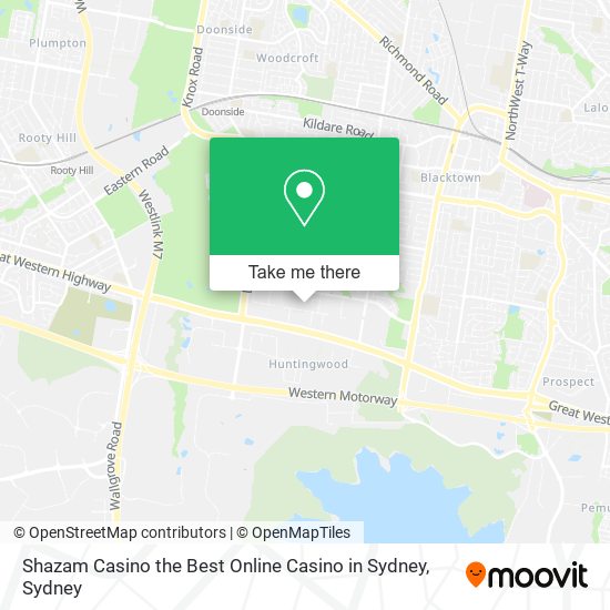 Shazam Casino the Best Online Casino in Sydney map