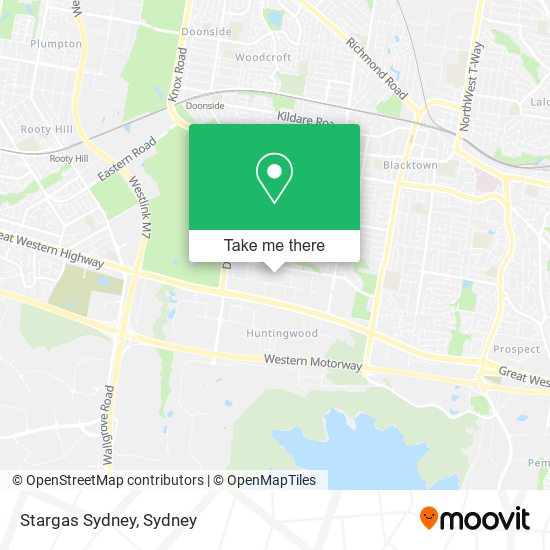 Mapa Stargas Sydney