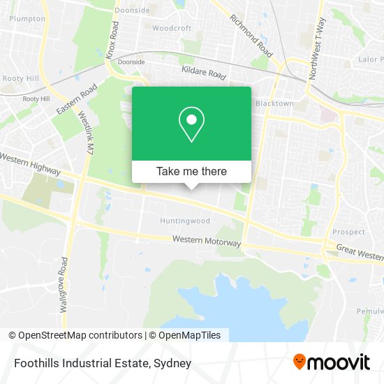 Mapa Foothills Industrial Estate