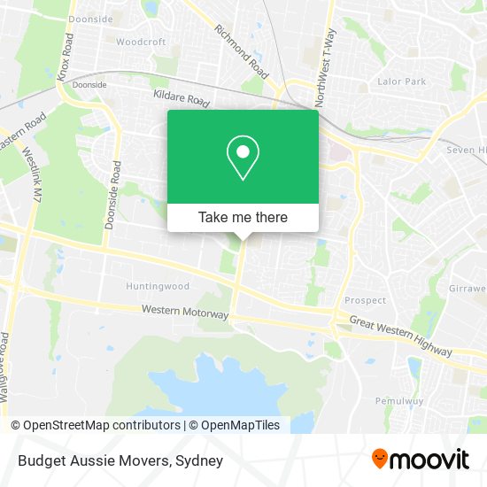 Budget Aussie Movers map