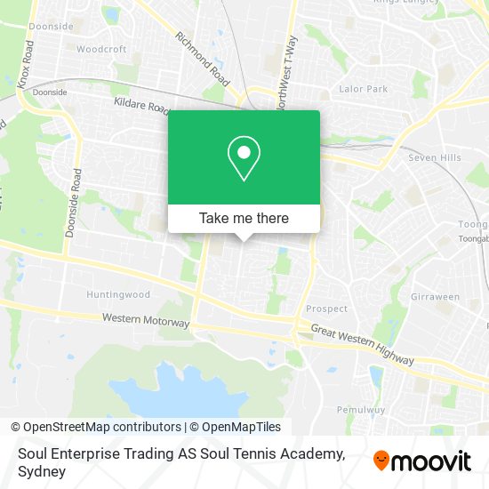Soul Enterprise Trading AS Soul Tennis Academy map