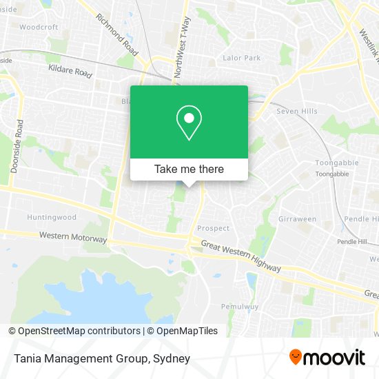 Tania Management Group map