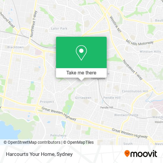 Harcourts Your Home map