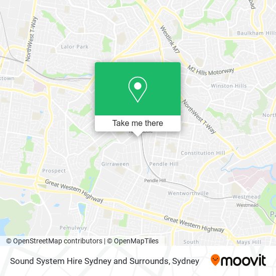 Sound System Hire Sydney and Surrounds map