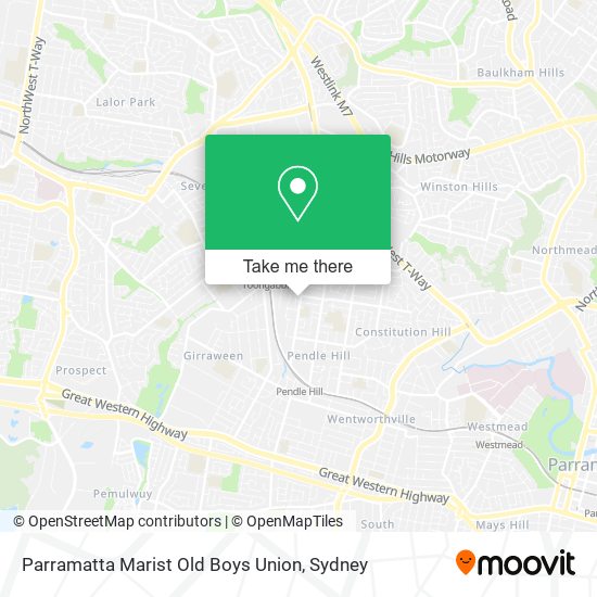 Mapa Parramatta Marist Old Boys Union