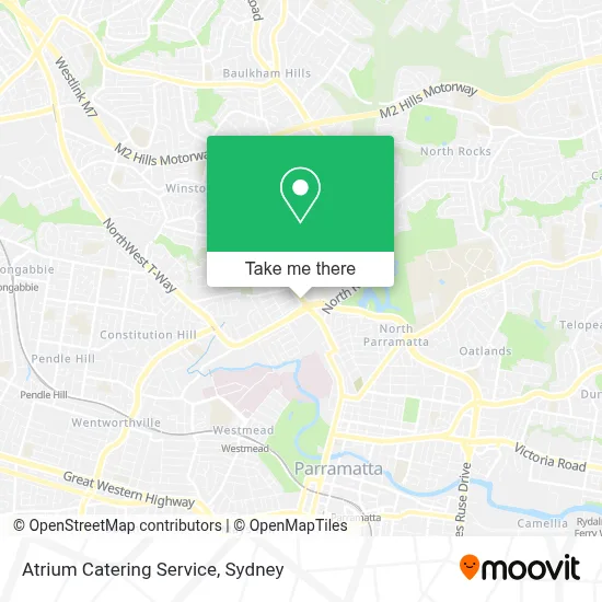 Mapa Atrium Catering Service