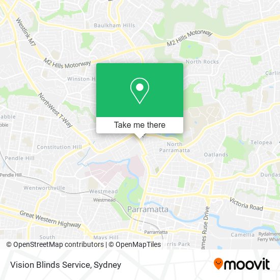 Vision Blinds Service map