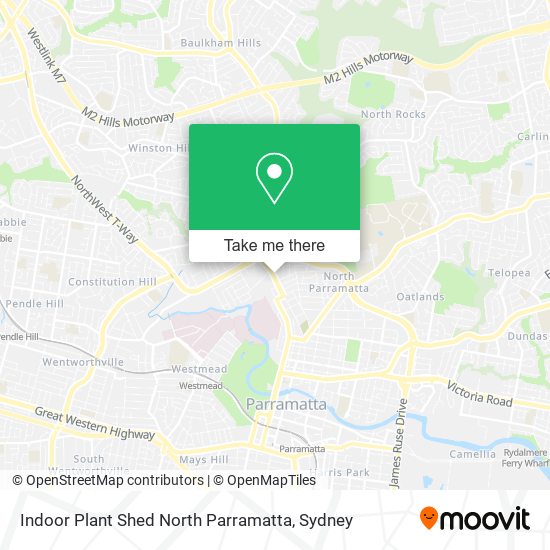Mapa Indoor Plant Shed North Parramatta