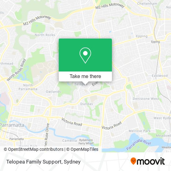 Mapa Telopea Family Support