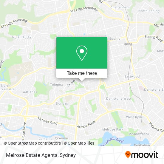 Melrose Estate Agents map