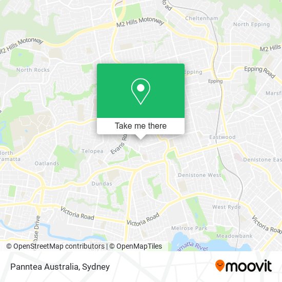 Panntea Australia map