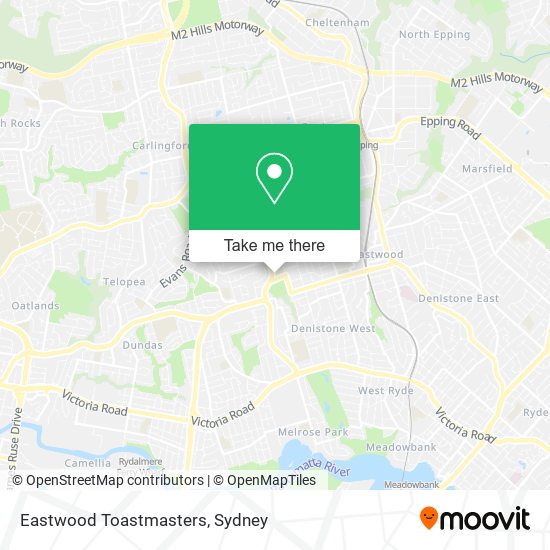 Eastwood Toastmasters map