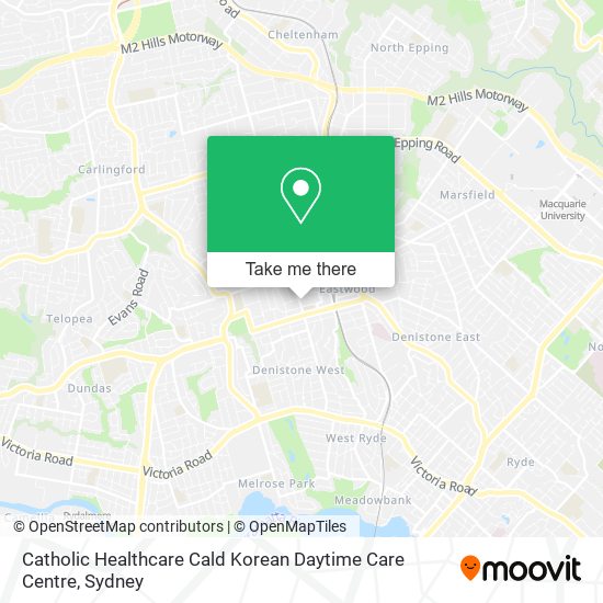 Catholic Healthcare Cald Korean Daytime Care Centre map