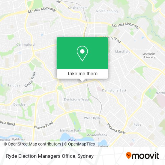 Ryde Election Managers Office map