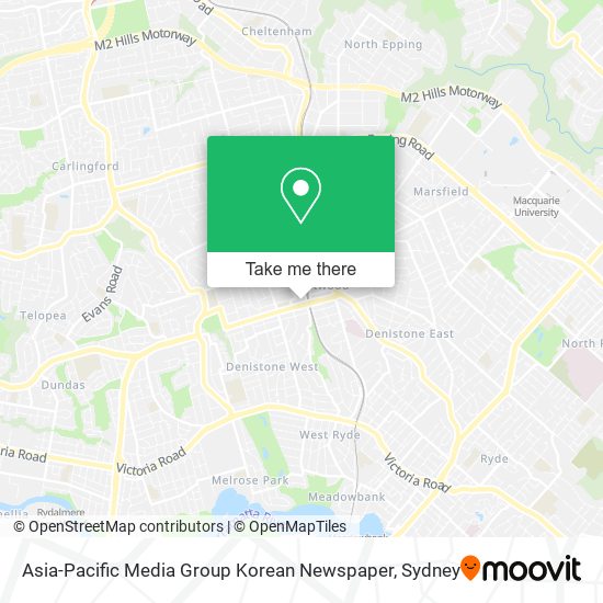 Asia-Pacific Media Group Korean Newspaper map