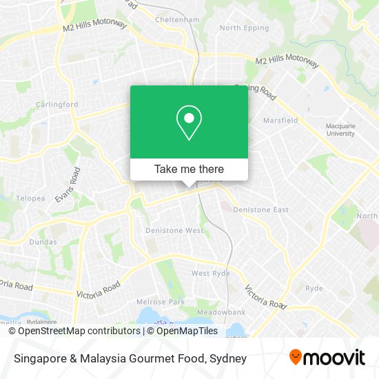 Mapa Singapore & Malaysia Gourmet Food