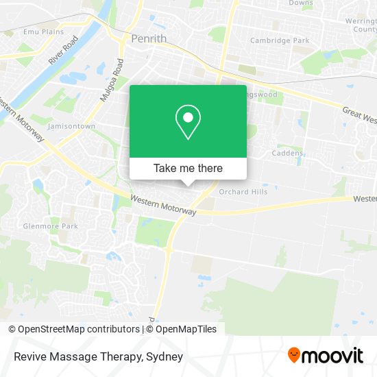 Revive Massage Therapy map
