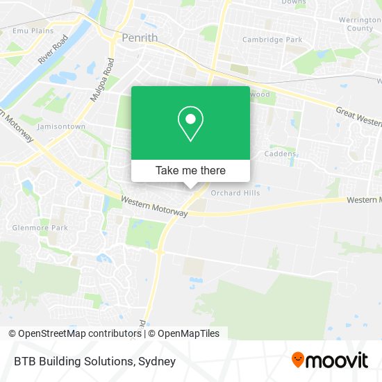 BTB Building Solutions map