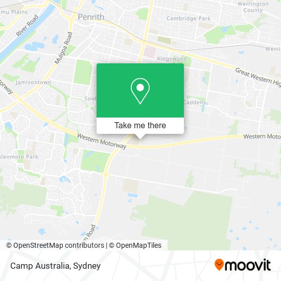 Camp Australia map