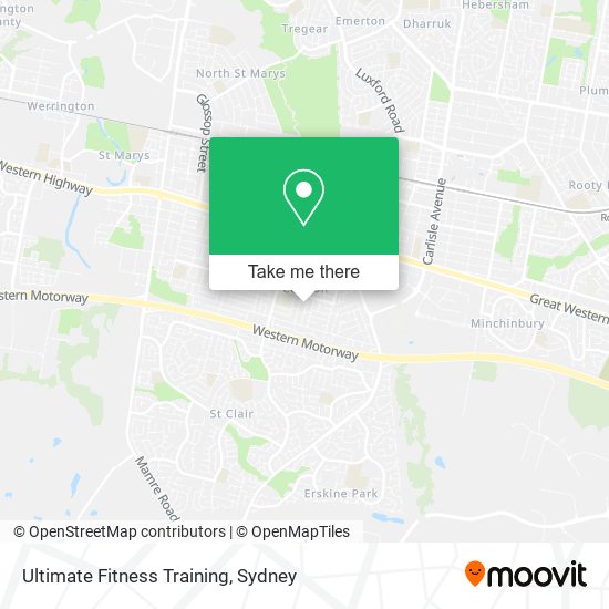 Ultimate Fitness Training map