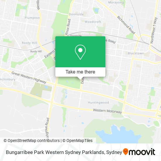 Bungarribee Park Western Sydney Parklands map