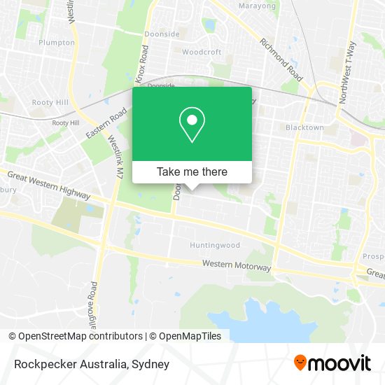Mapa Rockpecker Australia