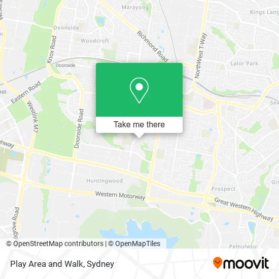 Play Area and Walk map