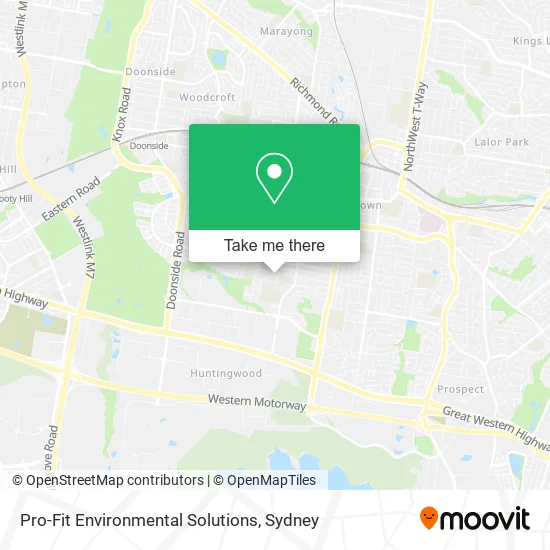 Mapa Pro-Fit Environmental Solutions