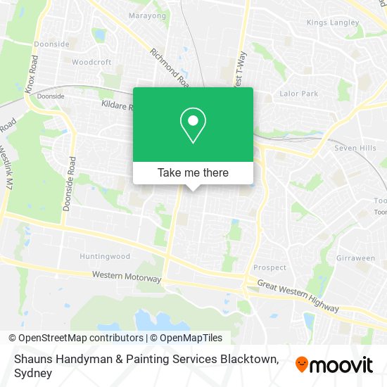 Shauns Handyman & Painting Services Blacktown map