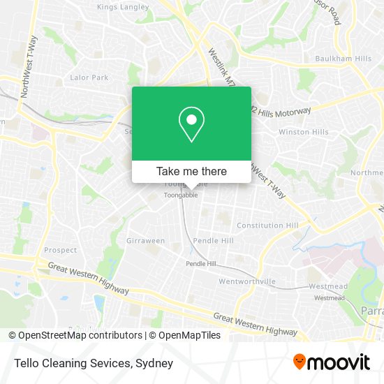 Tello Cleaning Sevices map