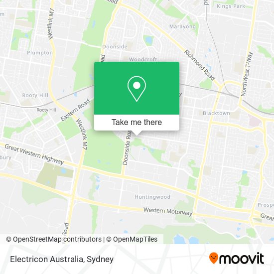 Mapa Electricon Australia