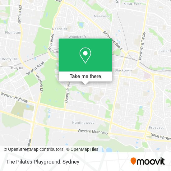 Mapa The Pilates Playground