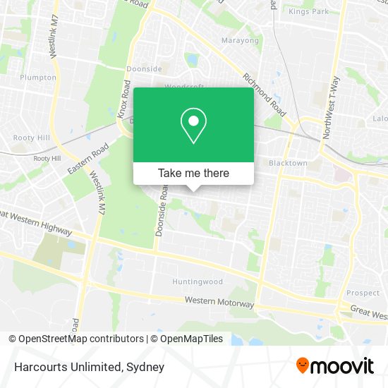 Harcourts Unlimited map