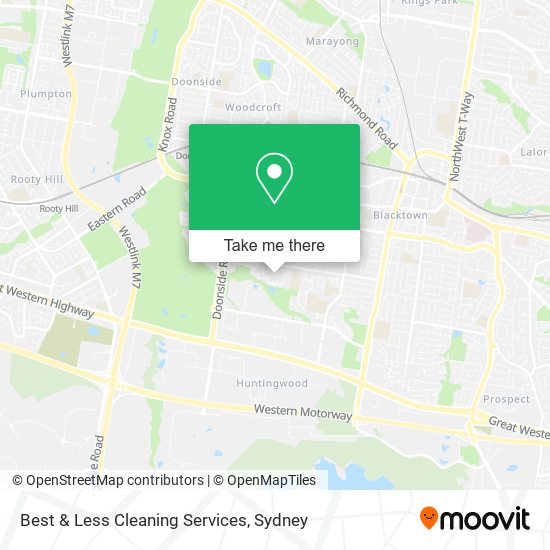 Best & Less Cleaning Services map