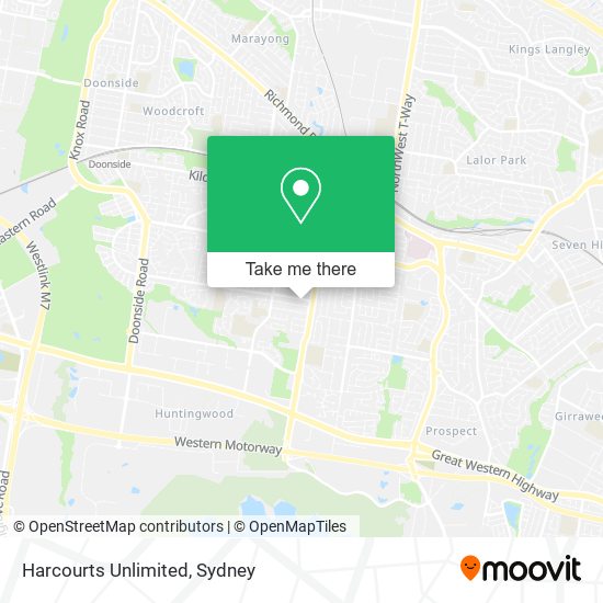 Harcourts Unlimited map