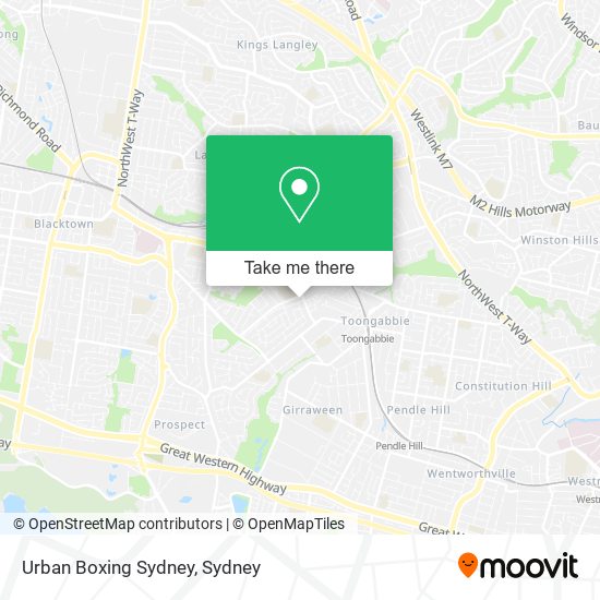Urban Boxing Sydney map