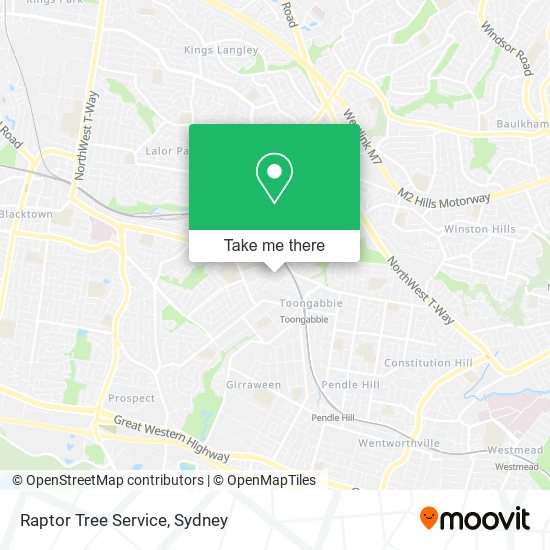 Raptor Tree Service map