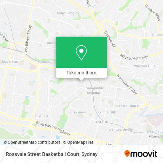 Rossvale Street Basketball Court map