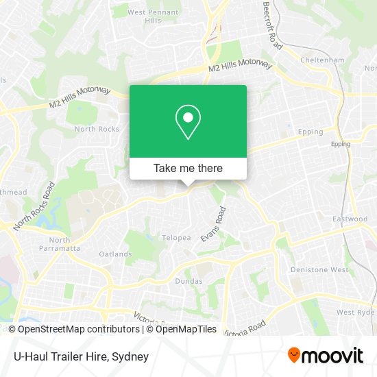 U-Haul Trailer Hire map