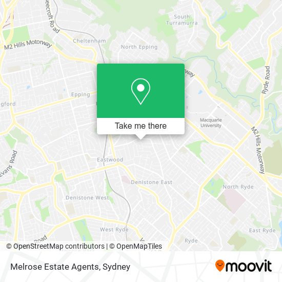 Melrose Estate Agents map