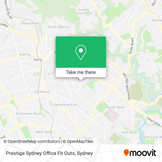 Prestige Sydney Office Fit Outs map