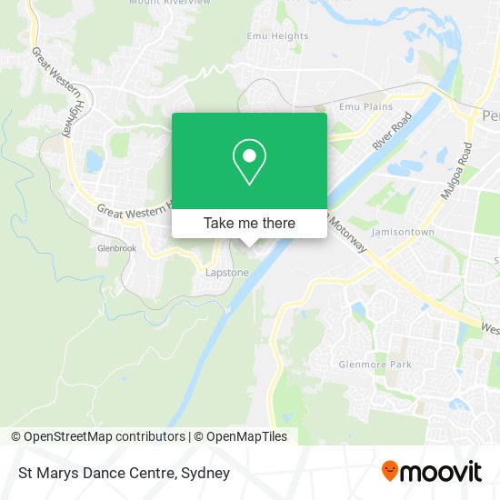 Mapa St Marys Dance Centre