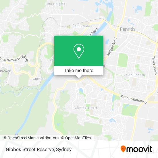 Gibbes Street Reserve map