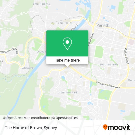 The Home of Brows map